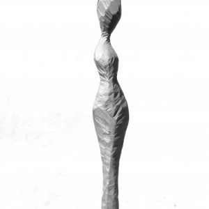 WOMAN WITH A LOOK TO SIDE, Robinia, H 100 cm, 2014